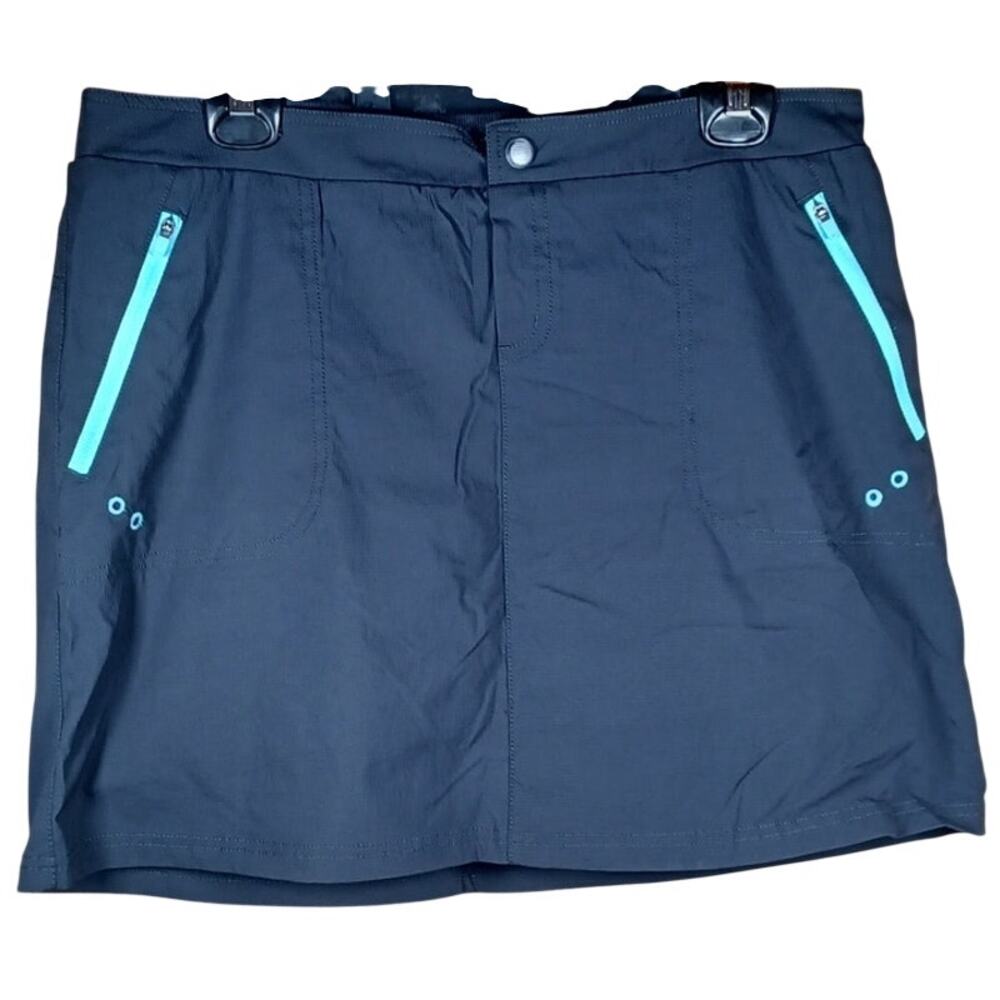Te Verde Women’s Hiking Skort Size Large Dark Blue Performance Skirt Hiking Camp